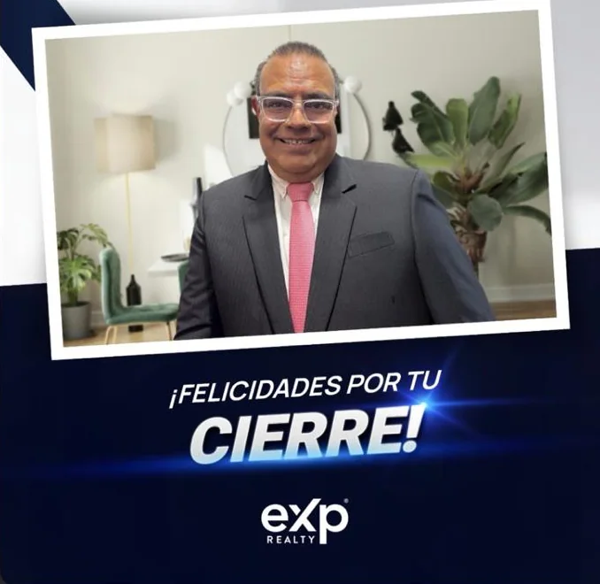 Publicación de eXp Realty felicitando a José Ramiro por un cierre
